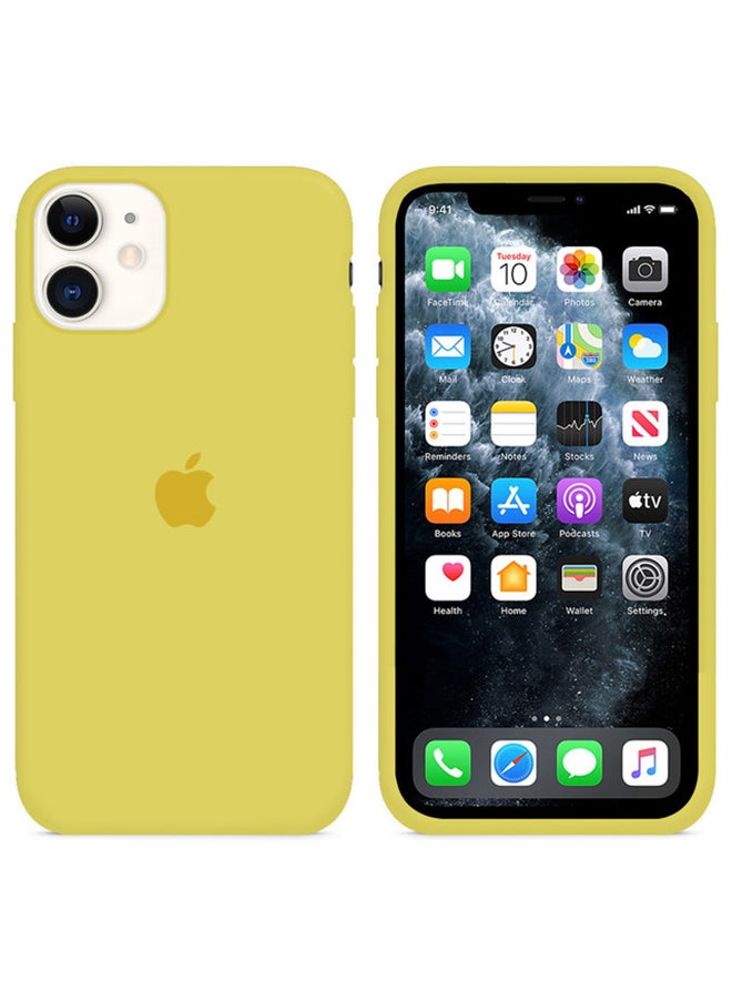 MARGOUN Silicone Cover Case for iphone 12 Mini Yellow - Image 2