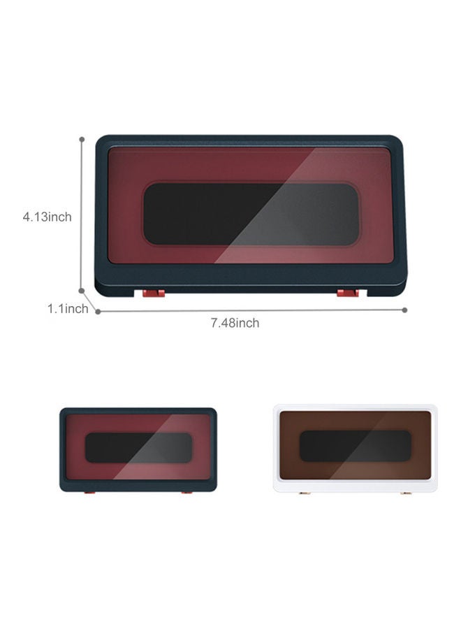 Waterproof Wall-Mounted Touch Screen Self Adhesive Anti-Fog Touch Phone Holder Blue 20.00 x 3.00 x 11.00cm  - Image 3