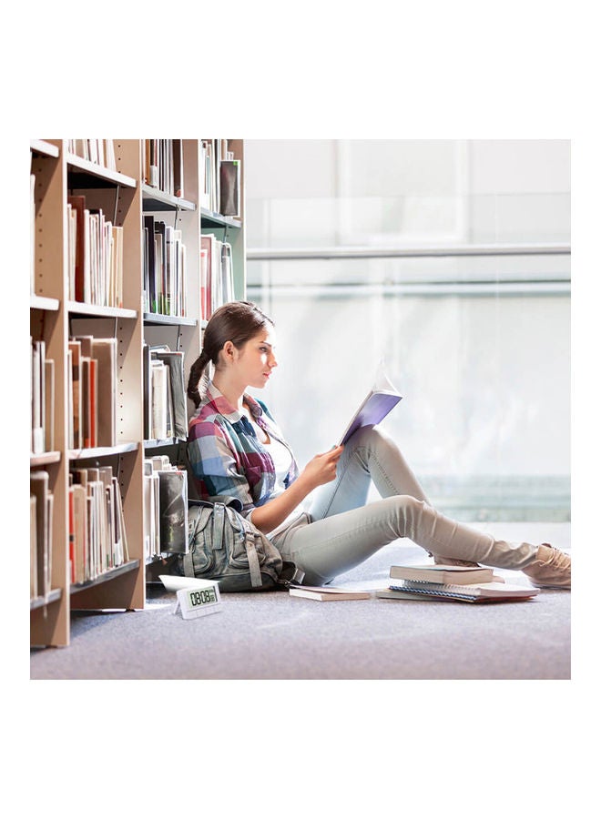 Deli Multifunctional Digital Kitchen Timer White 10x5x8cm - Image 2