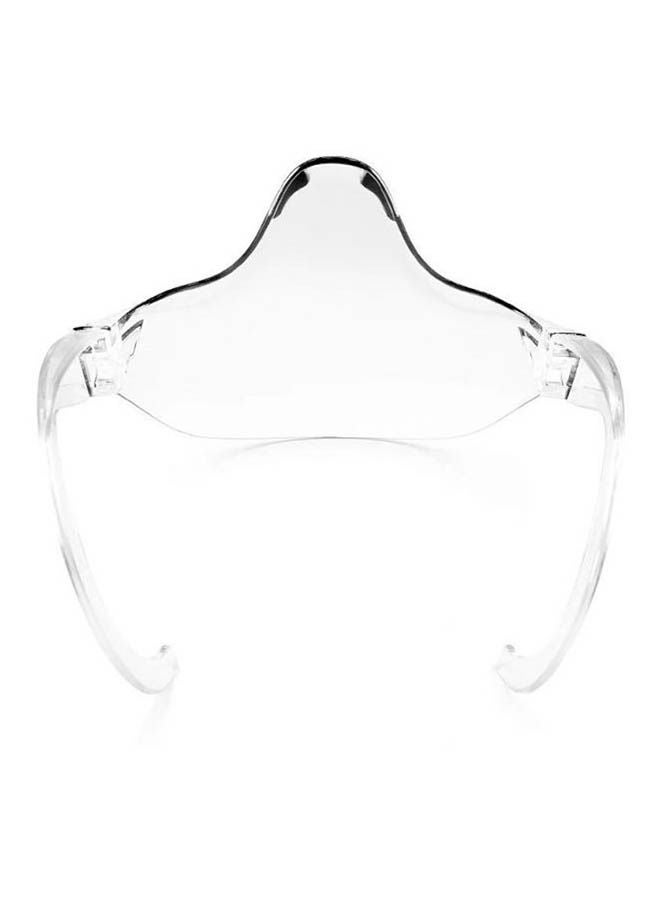 Plastic Works - Clear Face Mask Transparent Plastic Reusable Face shield Transparent 17.4cm - Image 1