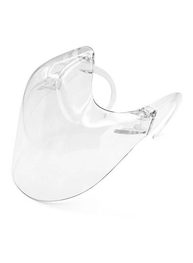 Plastic Works - Clear Face Mask Transparent Plastic Reusable Face shield Transparent 17.4cm - Image 1