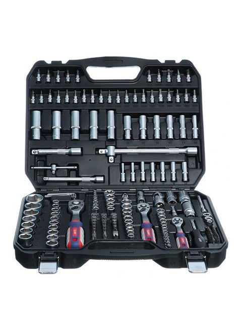 Socket Set 171 Pcs Hexagon Black 45.6cm