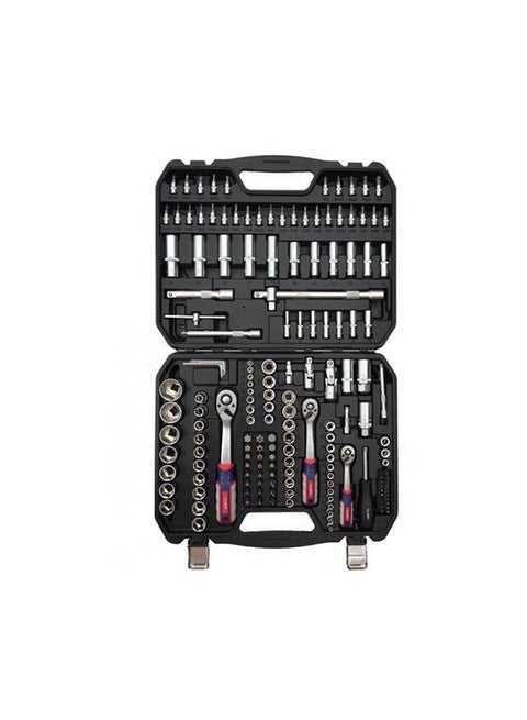 Socket Set 94 Pieces Hexagon Black 32cm