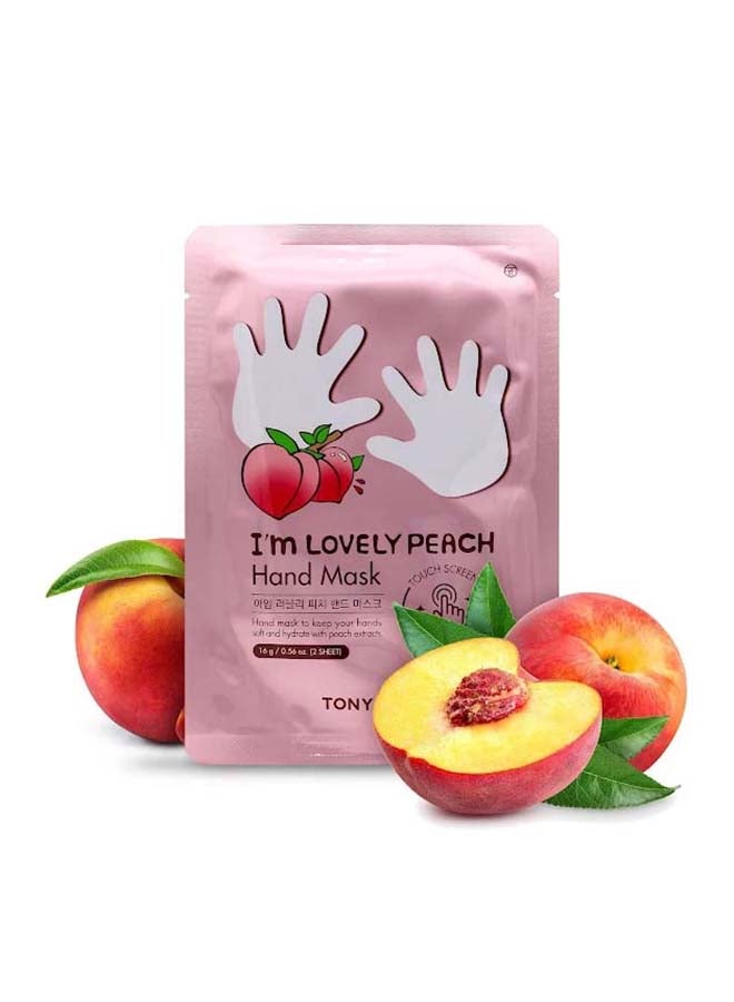 TONYMOLY I'm Lovely Peach Hand Mask 16grams - Image 2