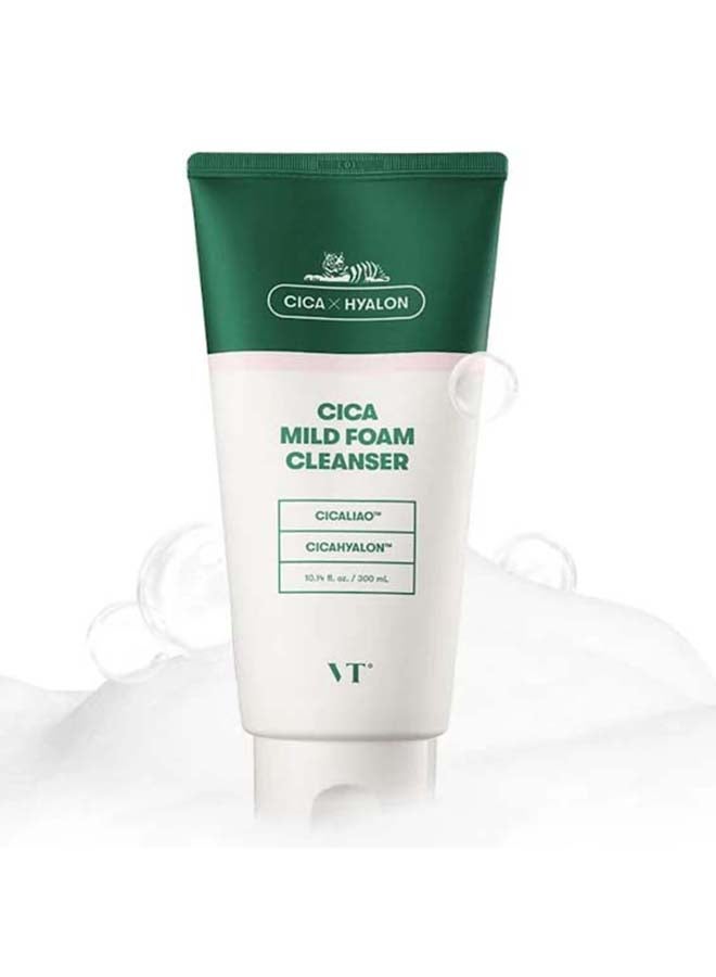 VT COSMETICS Cica Mild Foam Cleanser 300ml - Image 2