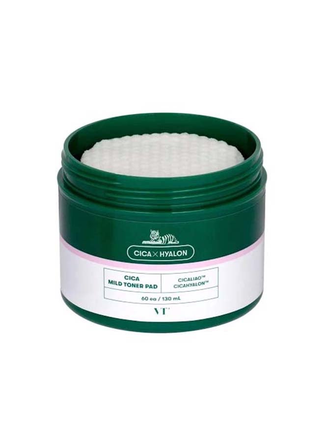 VT COSMETICS - Cica Mild Toner Pad 130ml - Image 1