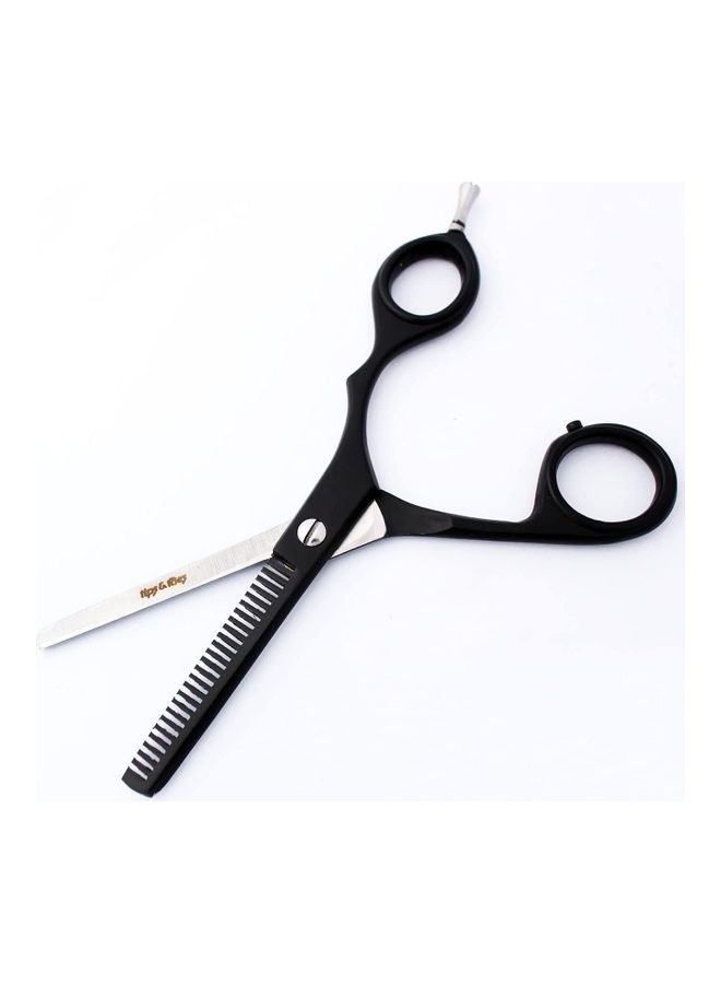 Tips & Toes - 2-Piece Professional Barber Razor Shears Set Black 14.5cm - Image 1