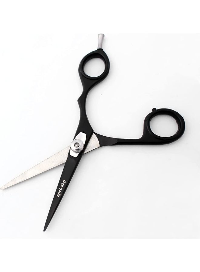 Tips & Toes - 2-Piece Professional Barber Razor Shears Set Black 14.5cm - Image 1