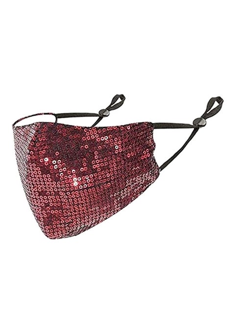 Sparkly Reusable Anti-Dust Sequins Face Mask For Party