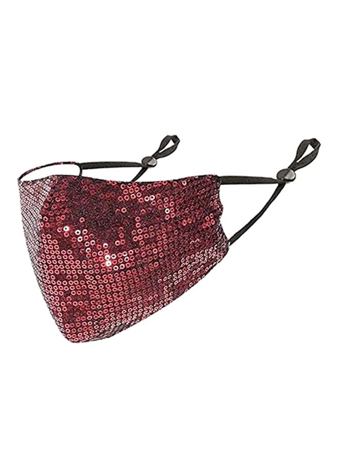 Sparkly Reusable Anti-Dust Sequins Face Mask For Party