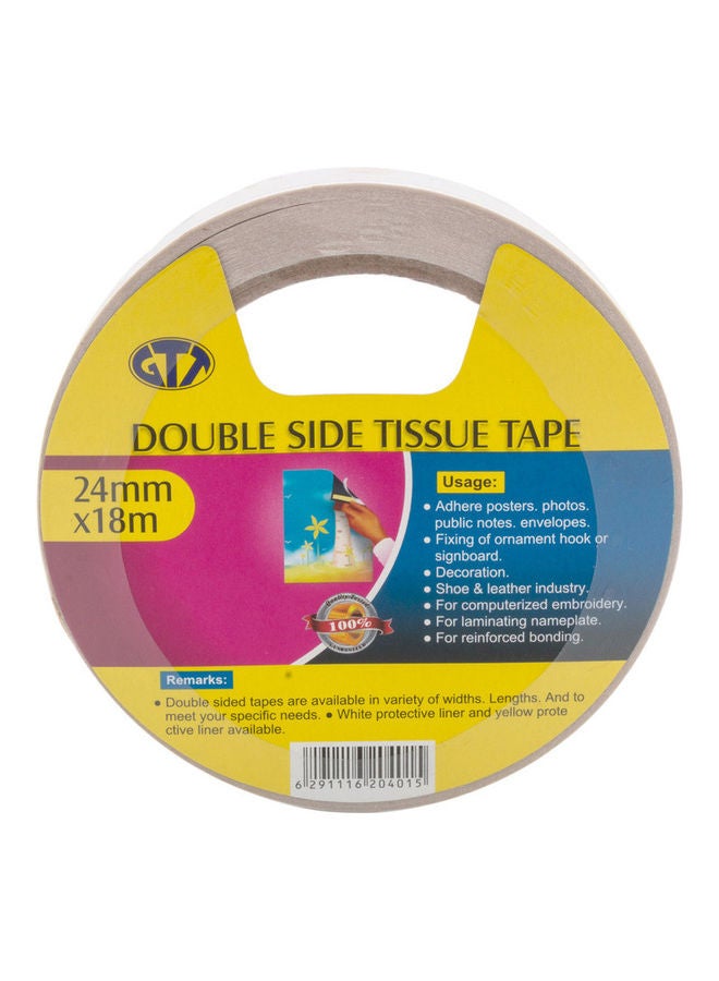 GTT Double Side Tissue Tape White - Image 1