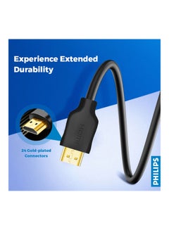 كابل HDMI بدقة فائقة الوضوح/عالية الوضوح وجودة 4K وتردد 60 هرتز ومعدل نقل 18 جيجابت في الثانية وبطول 3.0 أمتار أسود - v1631523641/N50829518A_4