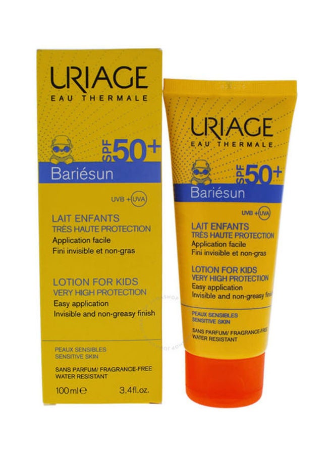 حليب باريسون للأطفال بعامل الحماية من الشمس SPF 50+ أصفر/برتقالي 100ملليلتر