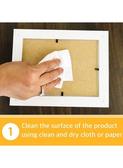KLAPiT Pack Of 4 Magnetic Picture Hanging Strips White  - Image 3