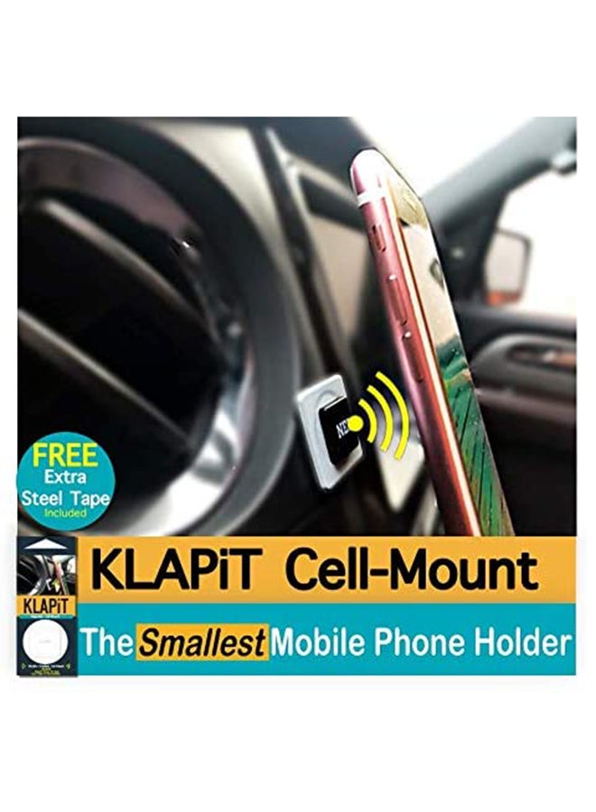 كلابيت حامل هاتف محمول بوحدة تثبيت خلوية للسيارات والمنازل والمكاتب لون معدني بني - Image 3