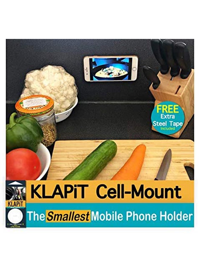 كلابيت حامل هاتف محمول بوحدة تثبيت خلوية للسيارات والمنازل والمكاتب لون معدني بني - Image 5