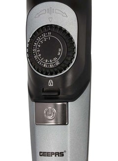 GEEPAS Rechargeable Hair Trimmer ION Battery GTR56042 - Stainless Steel Blade, Hair Clipper And Beard Trimmer With Sharp Blades, USB Charging 2 Comb Different Cutting Length Black  - Image 4
