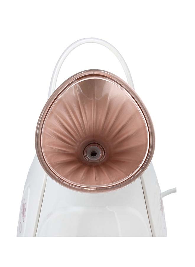 GEEPAS - Facial Steamer One Touch Operation 280W, GFS63041, Rapid Mist In 50sec, Noise Less Operation, Steamer For Pores With Warm Mist Humidifier Atomizer And Sauna Inhaler white/ Rose Gold 35cm - Image 1