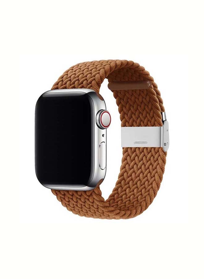 حزام بديل قابل للتعديل من النايلون المضفر مقاس 42 مم/44 مم/45 مم/49 مم لسلسلة ساعات Apple Watch Series 1/2/3/4/5/6/7/8/SE