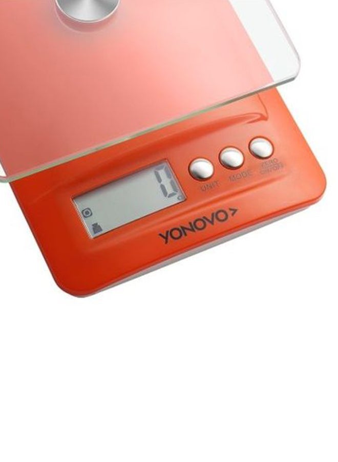 يونوفو ميزان طعام رقمي للمطبخ من الزجاج 70043 برتقالي - Image 4