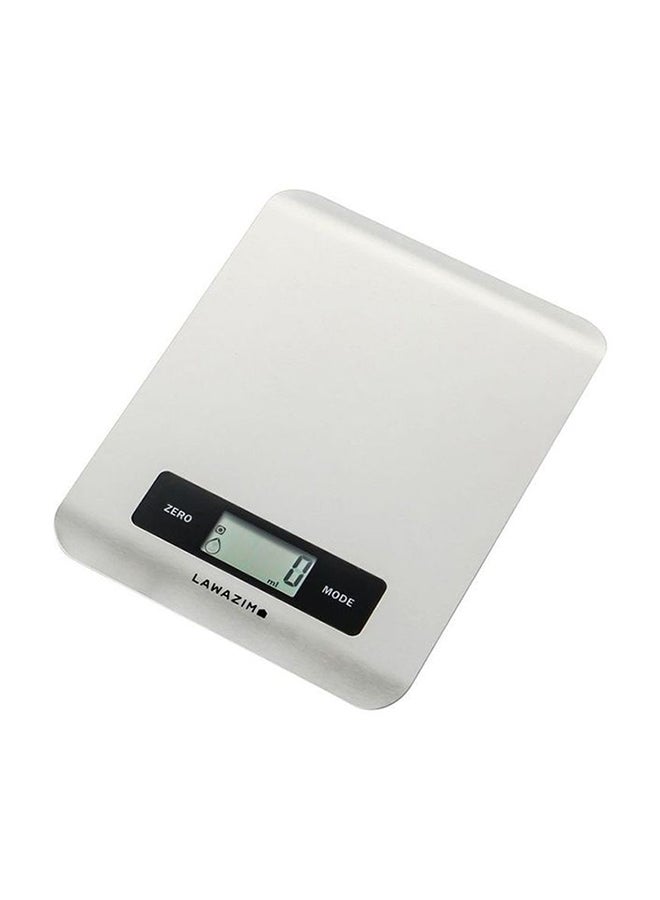 LAWAZIM Electronic Kitchen Scale 50011 Silver - Image 1