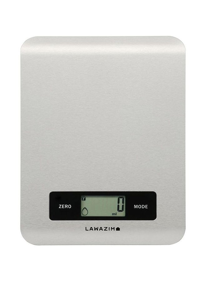 LAWAZIM Electronic Kitchen Scale 50011 Silver - Image 2
