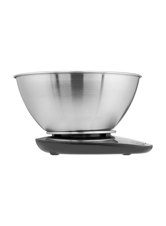 LAWAZIM Electronic Kitchen Scale With Bowl 50013 Silver  - Image 3