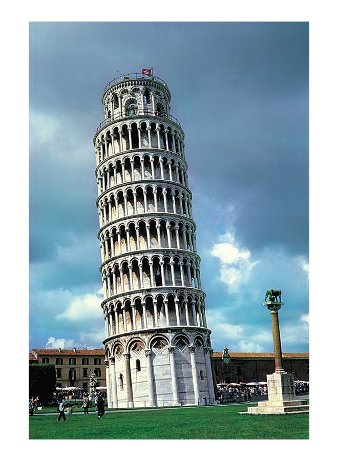 توماكس أحجية قطع تركيب بتصميم برج بيزا المائل من 1000 قطعة 50x75سم