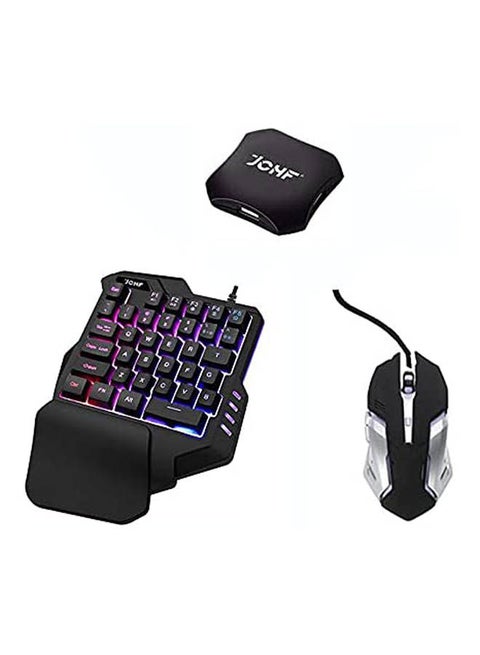 Gaming Bluetooth Keyboard And Mouse Converter For Android & IOS Pubg Mobile Game Controller Black