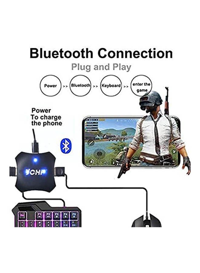 JCHF - محول لوحة مفاتيح وماوس بلوتوث للألعاب لأجهزة Android و IOS ووحدة تحكم ألعاب Pubg Mobile - Image 1