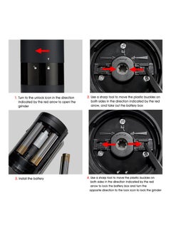 Huohou Electric Salt and Pepper Grinder CX293 Black  - Image 3