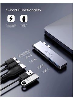 VAVA Ultra-Slim Dual-Monitor Adapter Grey  - Image 2