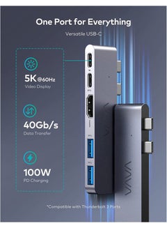 VAVA Ultra-Slim Dual-Monitor Adapter Grey  - Image 3