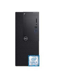 كمبيوتر مكتبي أوبتي بلكس 7070 بمعالج إنتل كور I5 9500 وذاكرة رام سعة 4 جيجابايت ومحرك أقراص صلبة سعة 1 تيرابايت وبطاقة رسومات إنتل فائقة الوضوح 630 - نظام DOS أسود