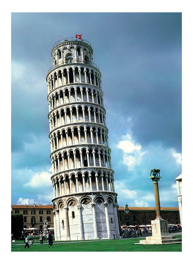توماكس لعبة أحجية قطع تركيب بطبعة برج بيزا المائل، إيطاليا من 2000 قطعة 73x102سم