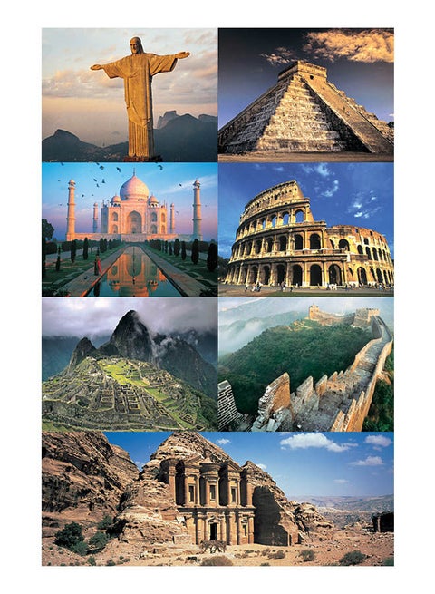 The 7 New Wonders Of The World 1500Pcs Puzzle 57x87cm