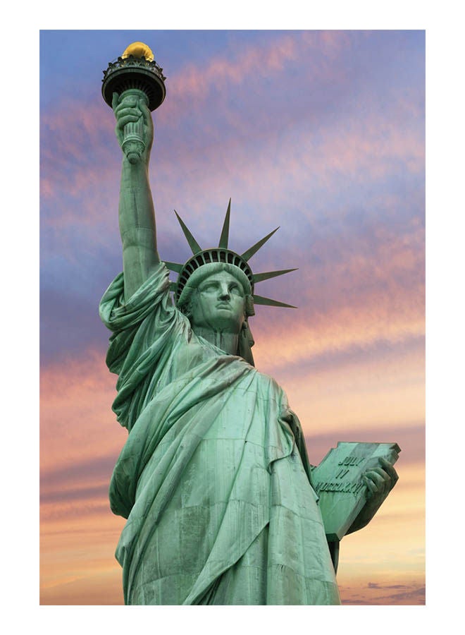 توماكس لعبة أحجية قطع تركيب بطبعة تمثال الحرية نيويورك، الولايات المتحدة الأمريكية من 1000 قطعة 50x75سم
