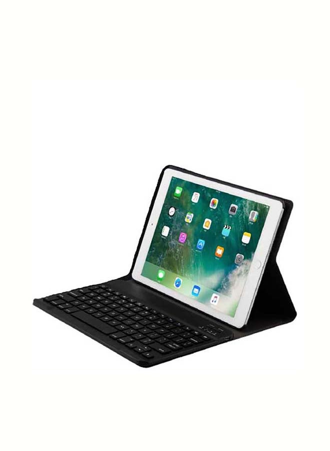 إنتاج غطاء حماية واق مع لوحة مفاتيح لاسلكية لجهاز أبل آي باد مقاس 10.2 بوصة الجيل السابع (2019) أسود - Image 1