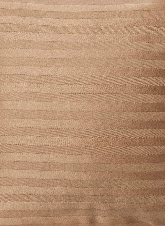 Hotel Linen 4-Piece Single Size Comforter Set Cotton Blend Bronze 160x240cm  - Image 4