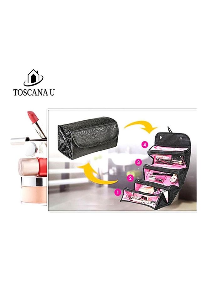 TOSCANA U Roll-N-Go Cosmetic Bag Black - Image 4