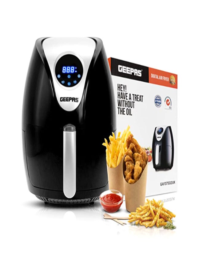 GEEPAS Plastic Air Fryer 3.2 L 1300.0 W GAF37503 Silver/Black  - Image 3