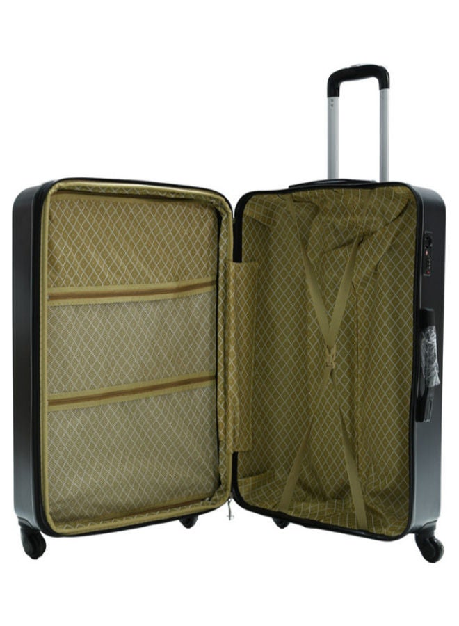 MORANO - 5-Piece Solid Pattern Luggage Trolley Set Black - Image 1