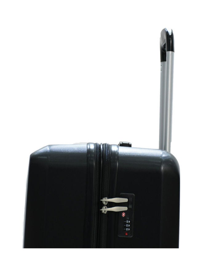 MORANO - 5-Piece Solid Pattern Luggage Trolley Set Black - Image 1