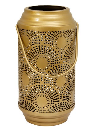 Lantern Metal T-Light Medium Gold 24x12cm - v1631592032/N49323678A_1
