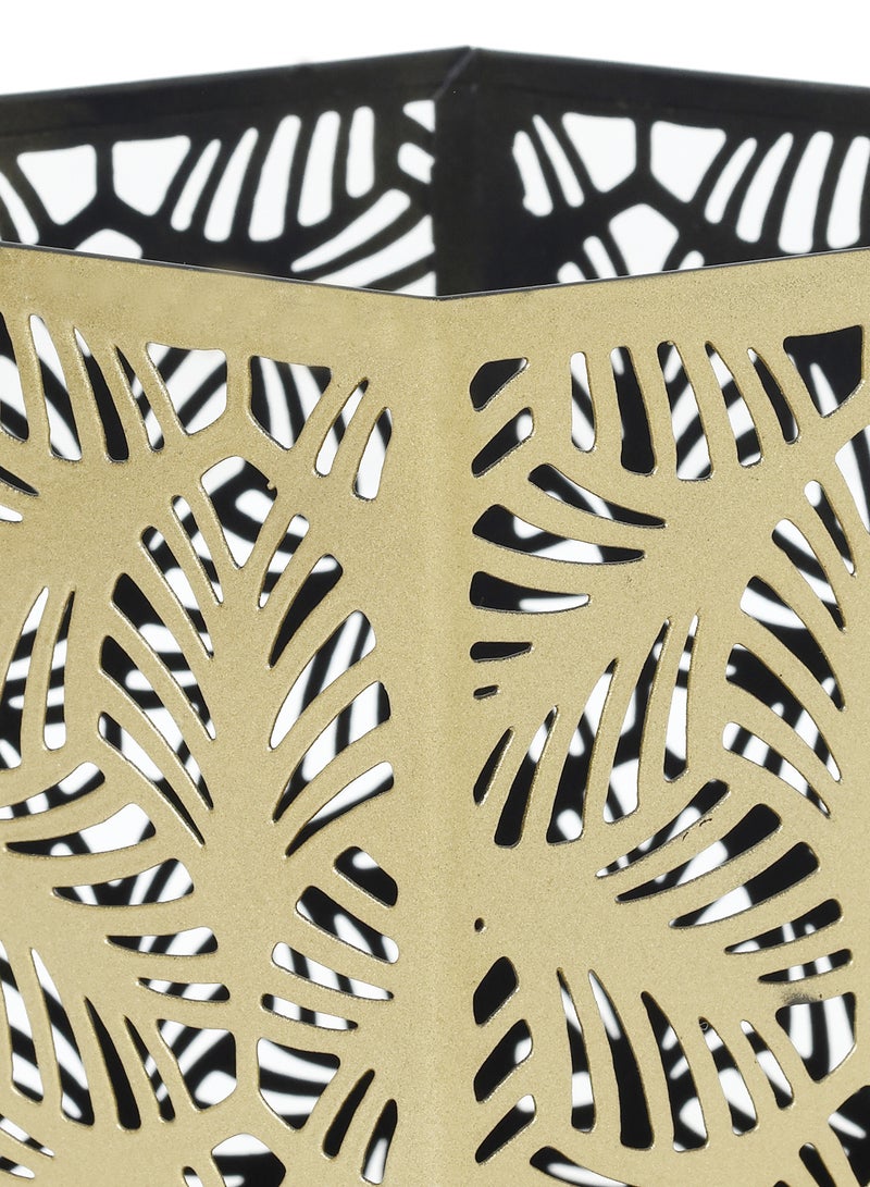 هوم تاون مصباح إضاءة نذري بتصميم معدني مقاس صغير من هوم تاون ذهبي 10x9.5سم - Image 3