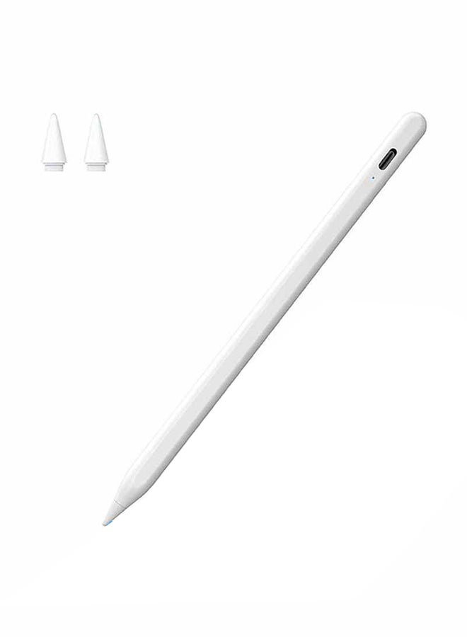 ACHAS Stylus Pen With 2 Replacement Nibs White  - Image 1