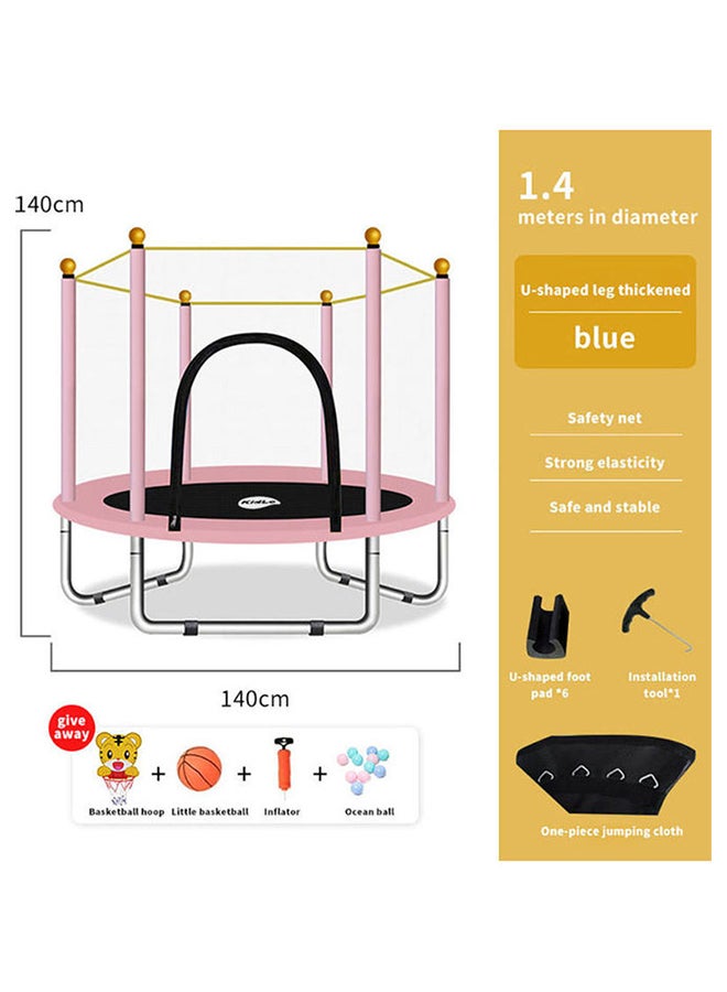 Kidle - Indoor And Outdoor Sports Trampoline 140x140x100cm - Image 1