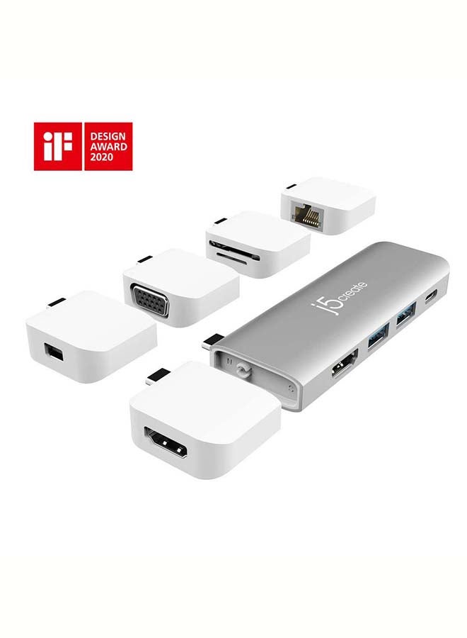 JCD389 11-In-1 USB-C Modular Mini Dock Multicolour - v1631602658/N50837261A_1