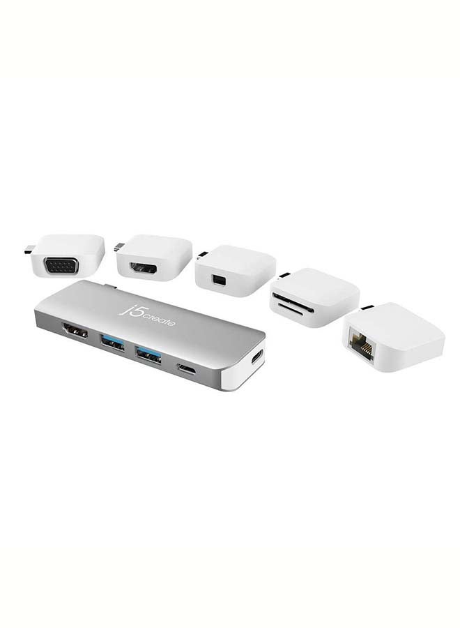 JCD389 11-In-1 USB-C Modular Mini Dock Multicolour - v1631602659/N50837261A_2