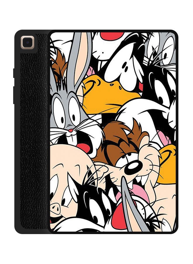 ثيودور غطاء حماية قلاب لهاتف سامسونج جالاكسي A7 لايت اصدار 2021 مقاس 8.7 بوصة مع خاصية السكون/الايقاظ التلقائي مزين بطبعة رسومات كرتونية - Image 1